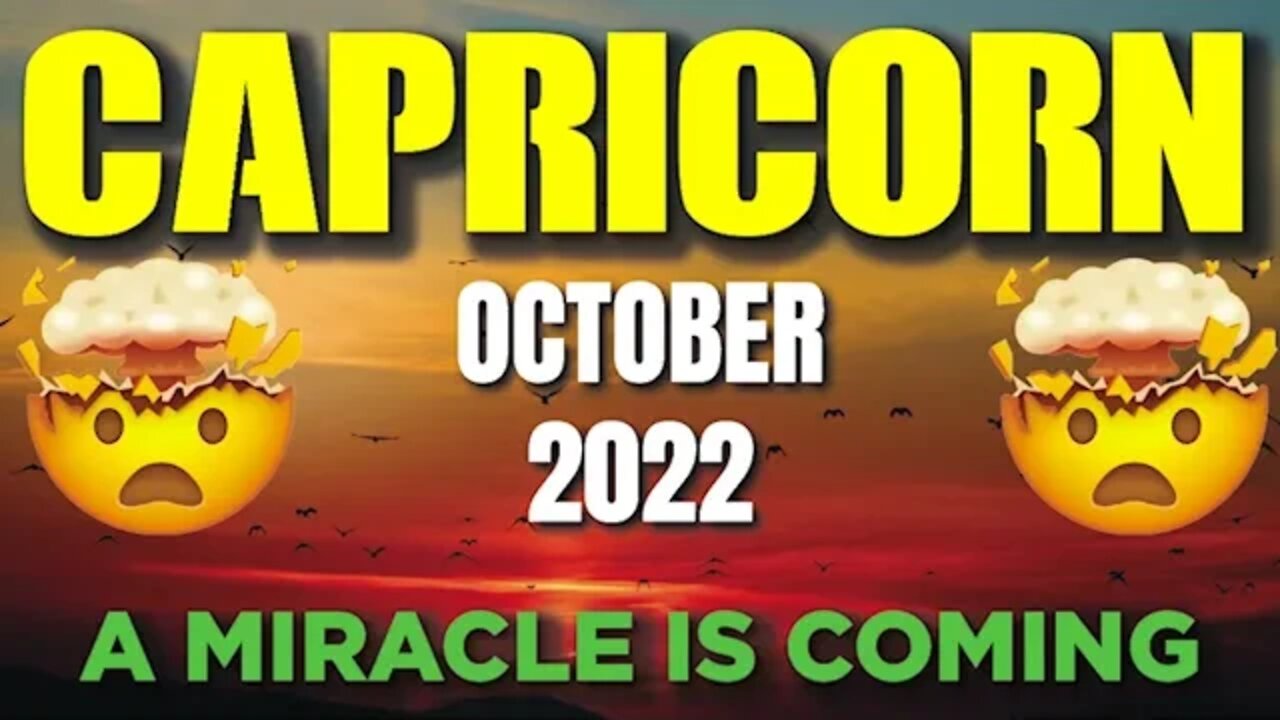 Capricorn ♑️ 🤯 A MIRACLE IS COMING🤯 Horoscope for Today OCTOBER 2022 ♑️ Capricorn tarot October 2022