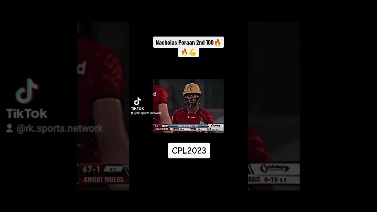 Nacholas Poraan 2nd cpl2023 100🔥🔥🔥💪 #cricket #sports #cricketlover