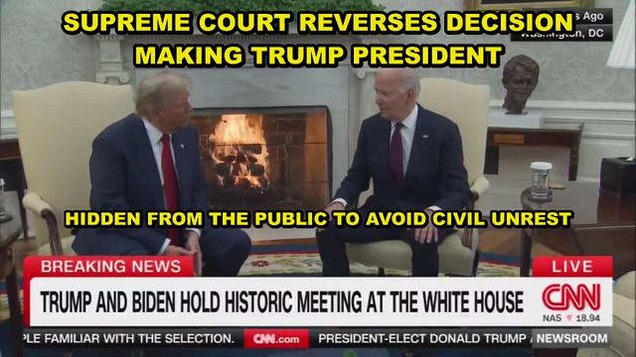 Supreme Court Reverses Brunson Case Making Trump the President - Military Hiding This From Public?