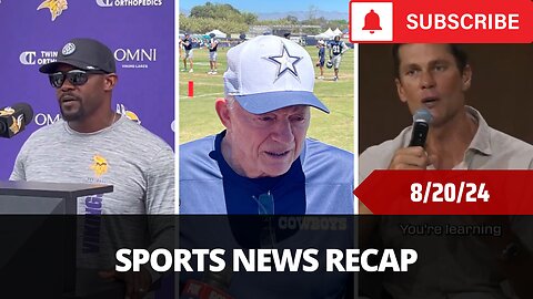 Sports News Of The Day - 8/20/24 - Brian Flores, Jerry Jones, CeeDee Lamb, Warriors Future