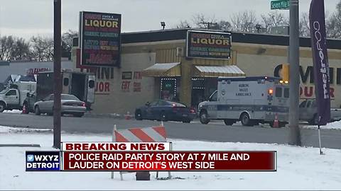 Police raid liquor store on Detroit's west side