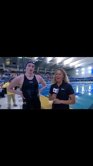 Lia Thomas Speaks to Media After Victory