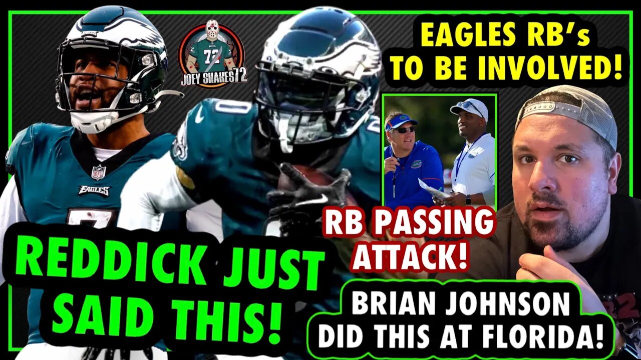 REDDICK JUST SAID THIS! OK NOW IM PUMPED! THIS EAGLES RB'S STAT WILL BLOW YOUR MIND! HUGE NEWS!