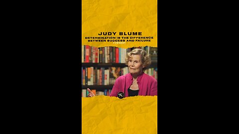 @judyblume4real Determination is the deference between success and failure. 🎥 @cthagod