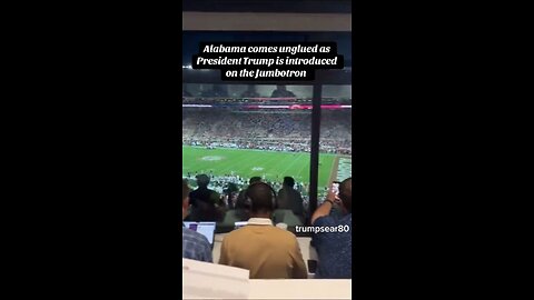 Trump at the Alabama football game