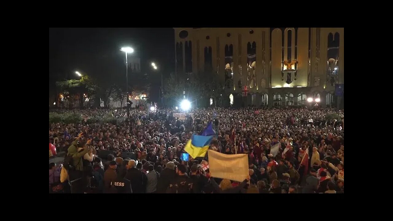 “We don’t want Russia” -Tens of thousands rally in Georgia to denounce parliamentary election