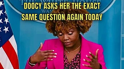 Karine REGRETS trying to answer PETER’s Question today! 😮