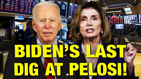 Biden Sticks It To Pelosi On His Way Out!