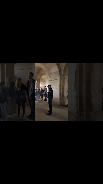 Armed police guards under the arch #horseguardsparade