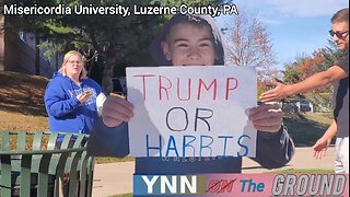 Asking College Students TRUMP or HARRIS until we get KICKED OUT! | YNN on the Ground