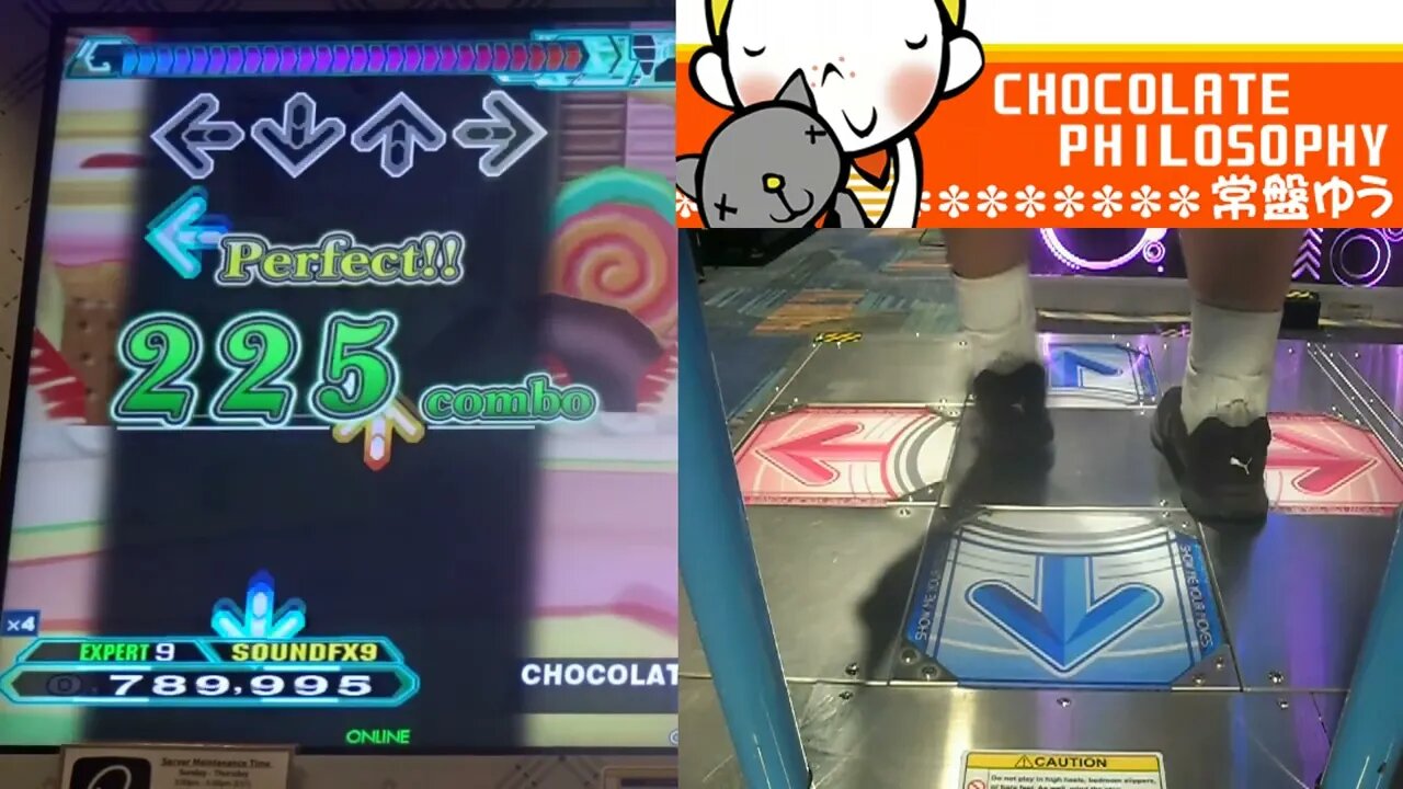 CHOCOLATE PHILOSOPHY - EXPERT (9) - AA#496 (SDG) on Dance Dance Revolution A20 PLUS (AC, US)