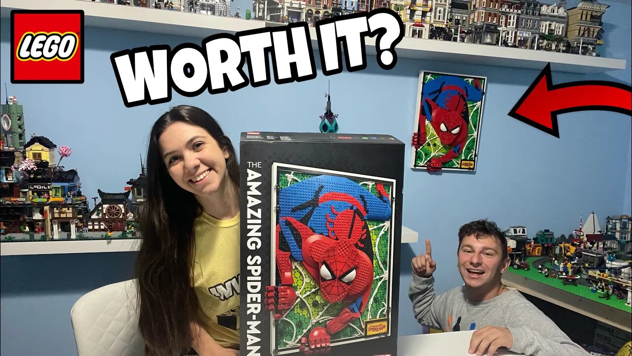 Hanging LEGO Art | The Amazing Spider-Man Review