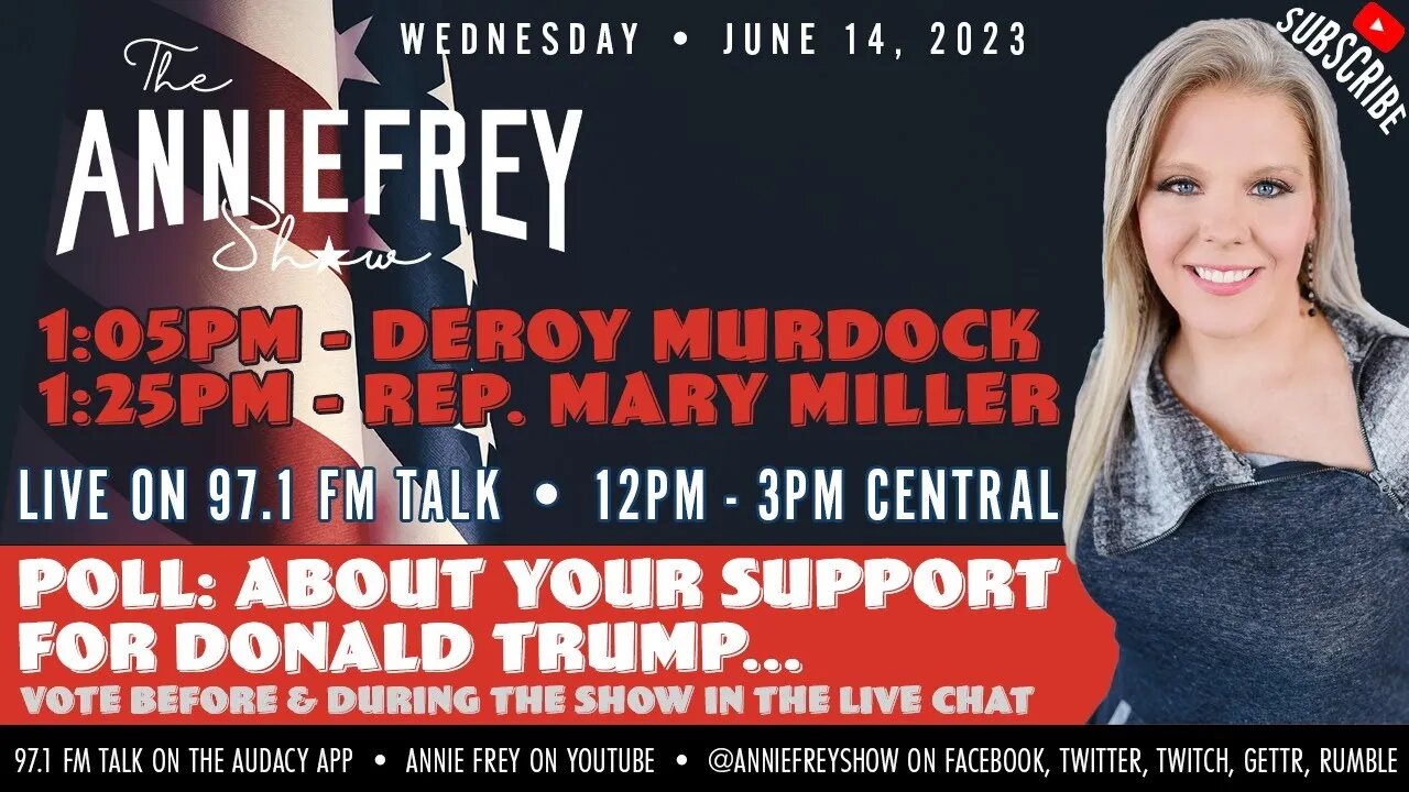 Flag Day, Trump's Birthday, POTUS Scandals, "Our Kids" • Annie Frey Show 6/14/23