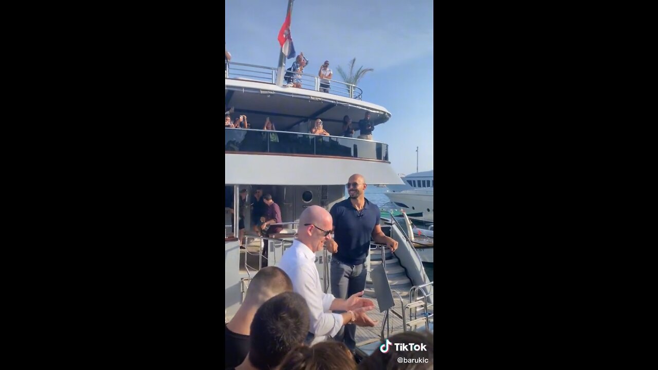 Andrew Tate celebrating on his Yacht and has a message about Instagram!