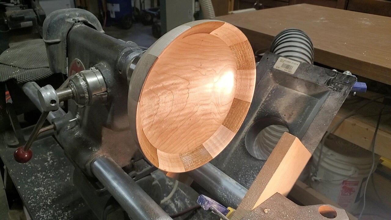 Walnut Tiger Maple Wood Bowl Turning