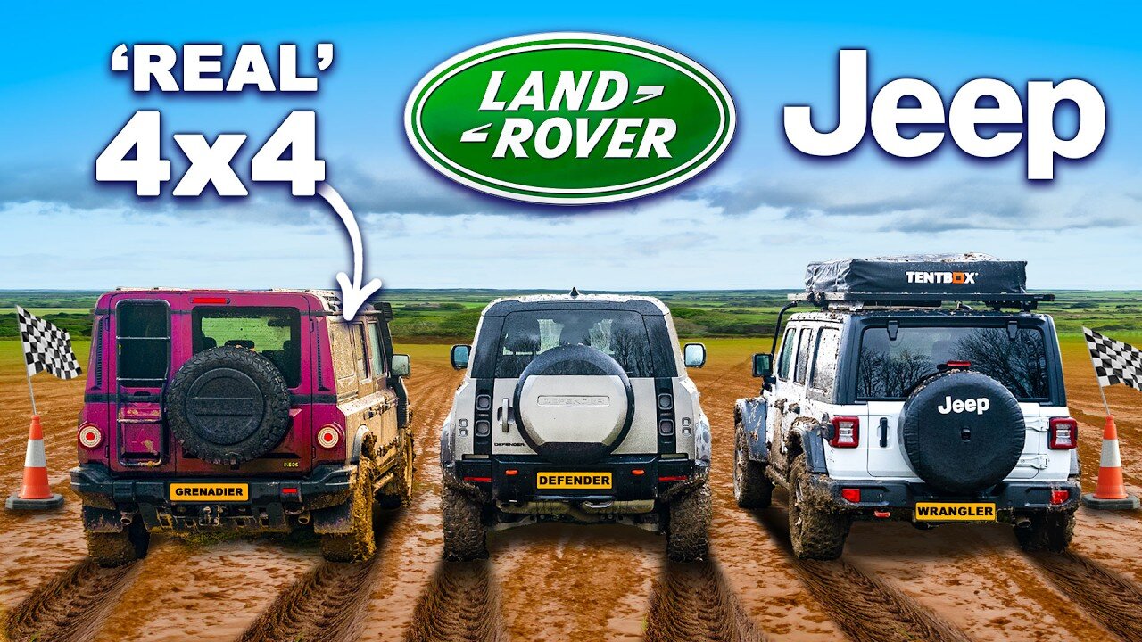 Jeep v Land Rover v INEOS: EXTREME mud testing!