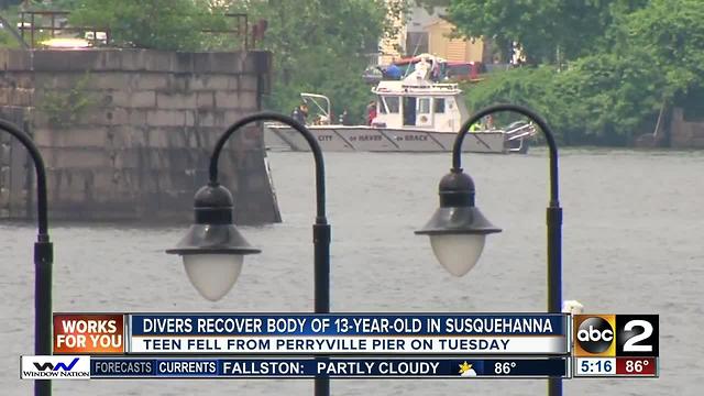 Divers recover 13-year-old from Susquehanna