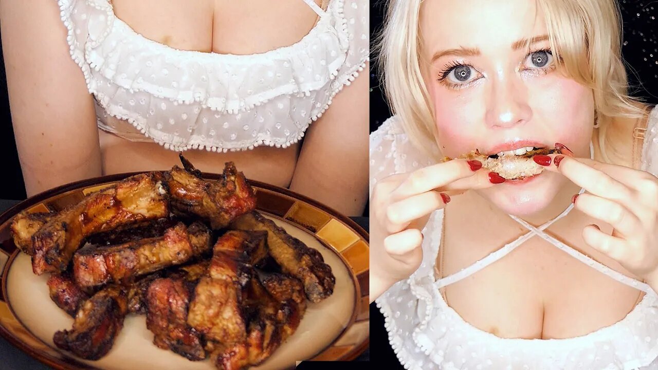 ASMR Mukbang 🔥 Fair Eats Ribs 🔥 Crispy, Delicious & Juicy, Intense Tingly Mouth Sounds