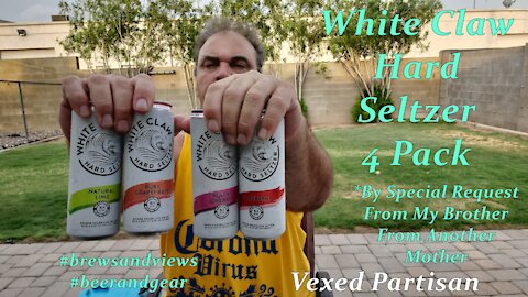 White Claw hard Seltzer Pack review for Vexed Partisan