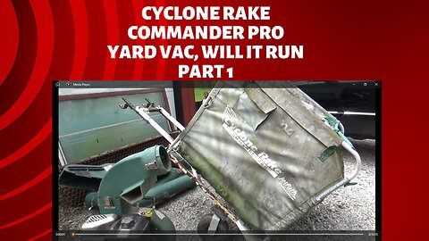 cyclone yard vac, will it run? part 1