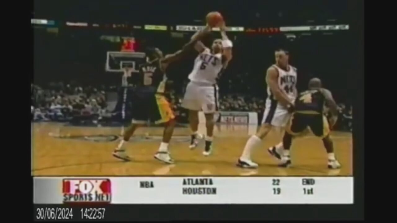 Jason Kidd 14 Poins 9 Ast 4 Stl Vs. Pacers, 2001-02. Nets Debut.