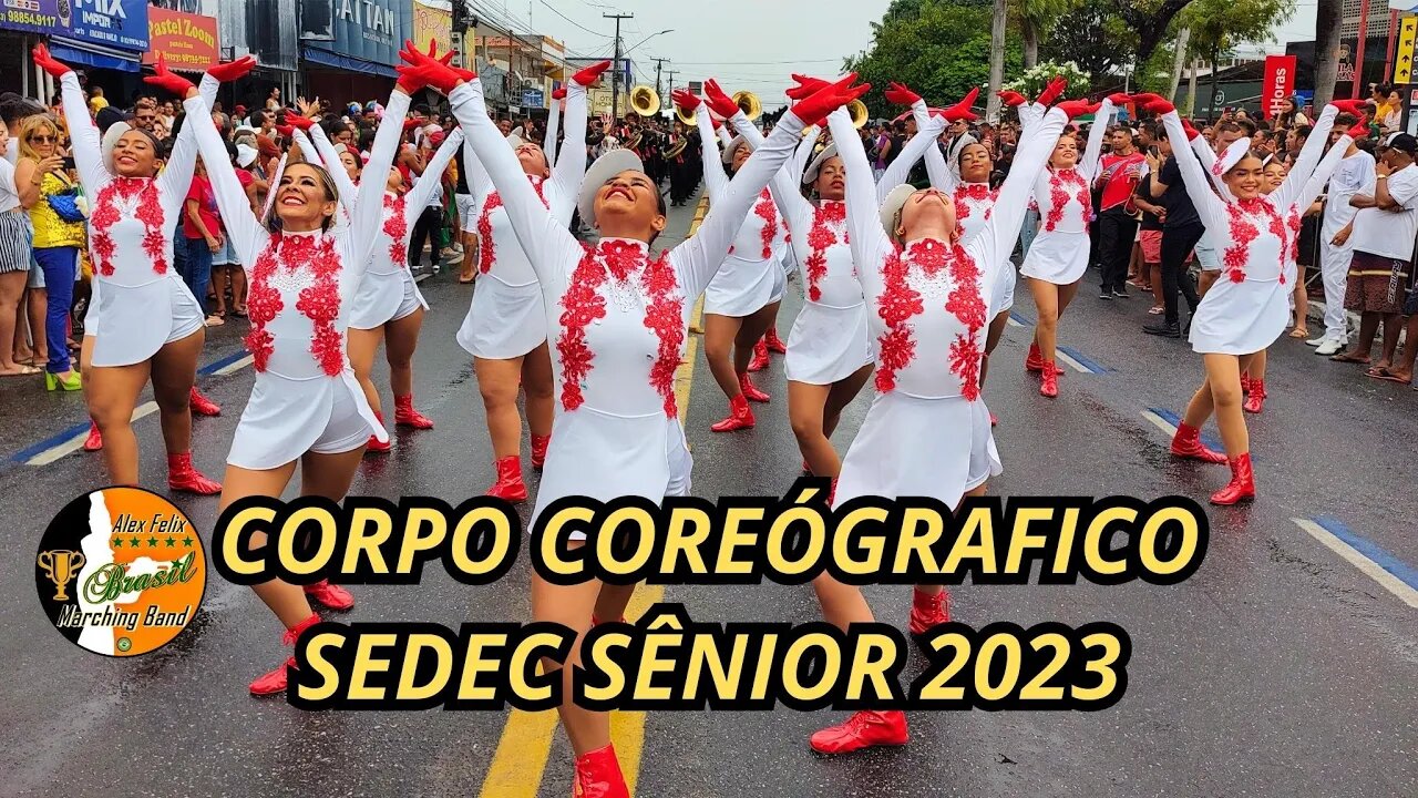 CORPO COREOGRÁFICO 2023 - BANDA MARCIAL SEDEC SÊNIOR 2023 - DESFILE CÍVICO 2023 - MANGABEIRA - PB.