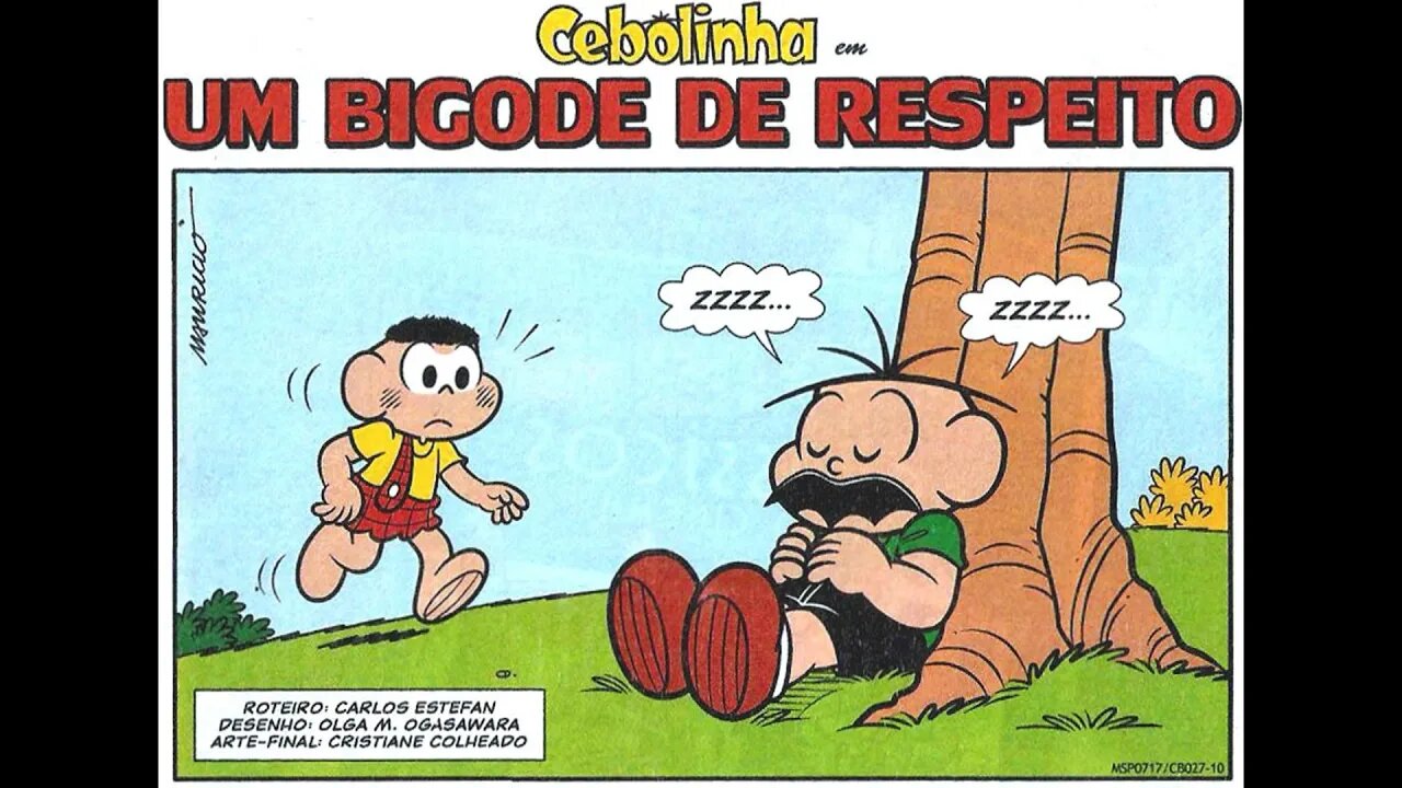 Cebolinha em-Um bigode de respeito | Gibis do Rapha 2