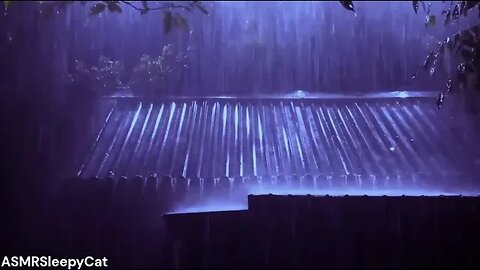 💤Soft Rain on a Country Road︱Deep SLEEP, Relieve Stress, Meditate⚡🌧