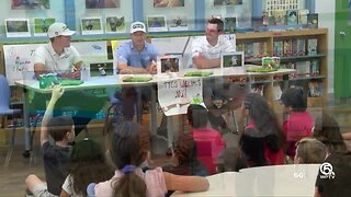 Golfers visit Timber Trace Elementary 2/26