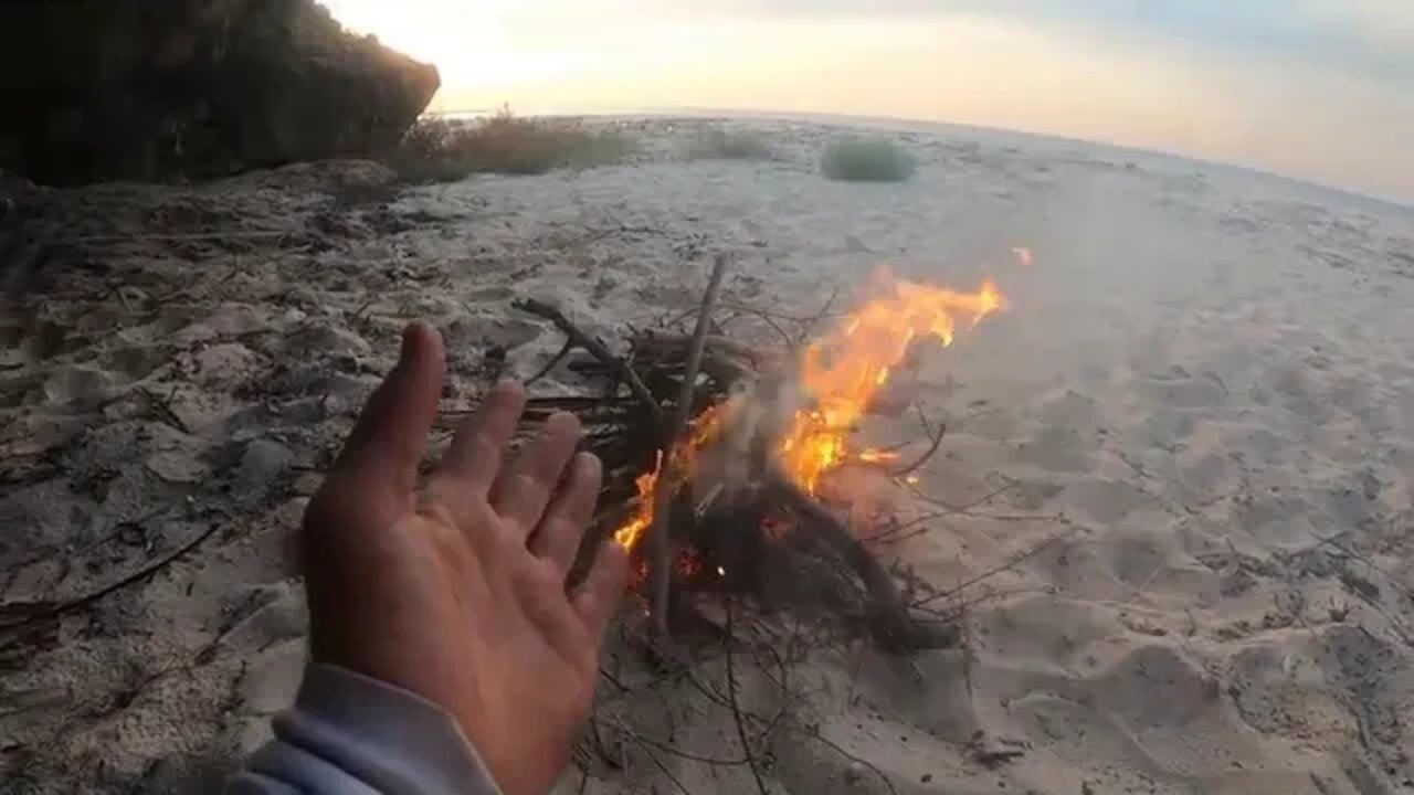 17 SOLO CAMPING IN A CAVE ON A DESERTED ISLAND with no food!