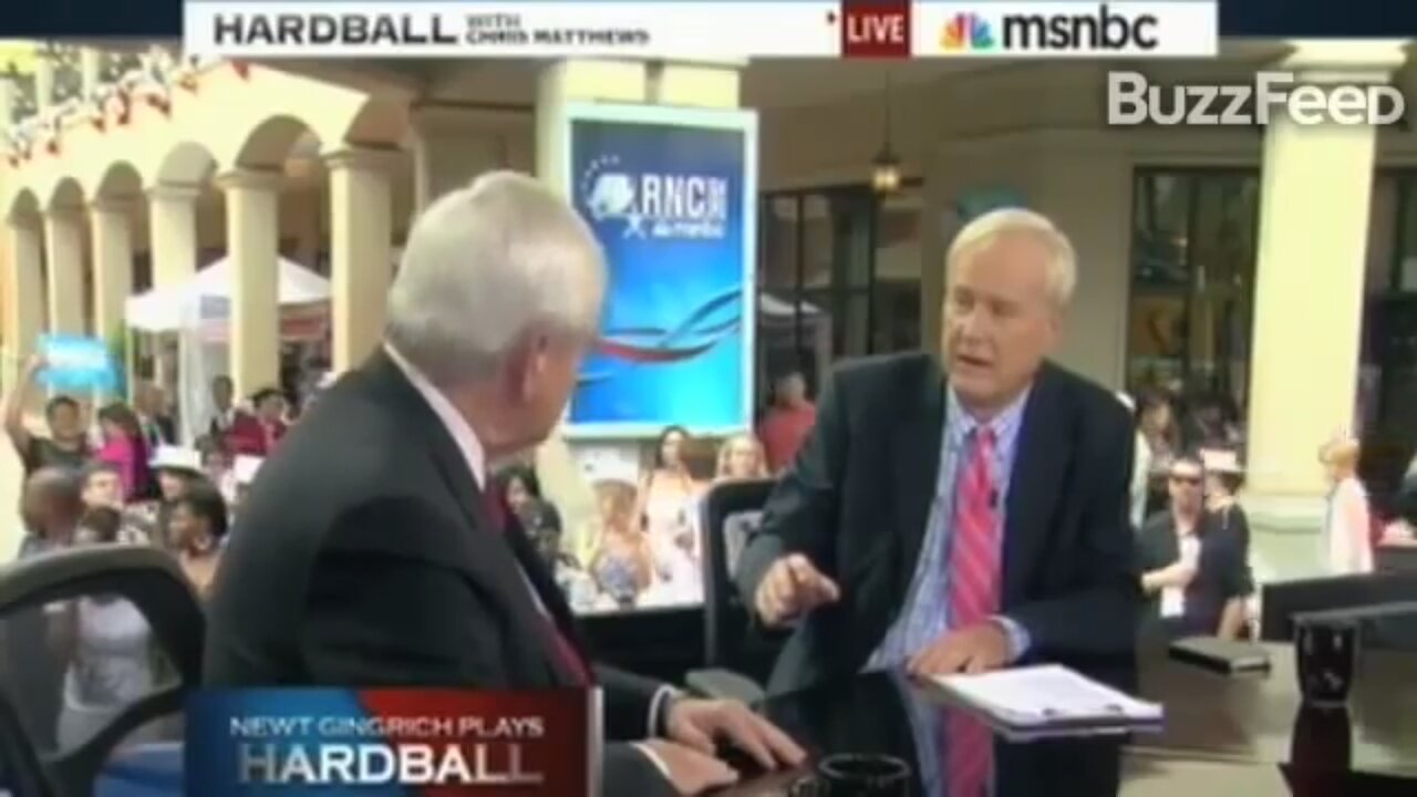 Gingrich OWNS Chris Matthews...asks him "ARE YOU A RACIST?" - UFPnews - 2012