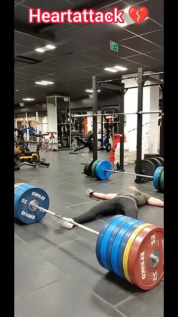 He suffered a heart attack during my gym workout, prompt action is essential 💔