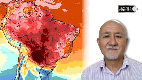 Chuvas intensas no RS e temperaturas elevadas no centro do Brasil