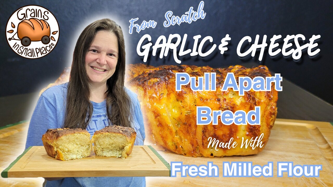 Garlic & Cheese Pull Apart Bread - FMF | Compound Butter From Scratch In The Ankarsrum Mixer