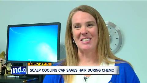 Scalp cooling cap saves hair, during chemo