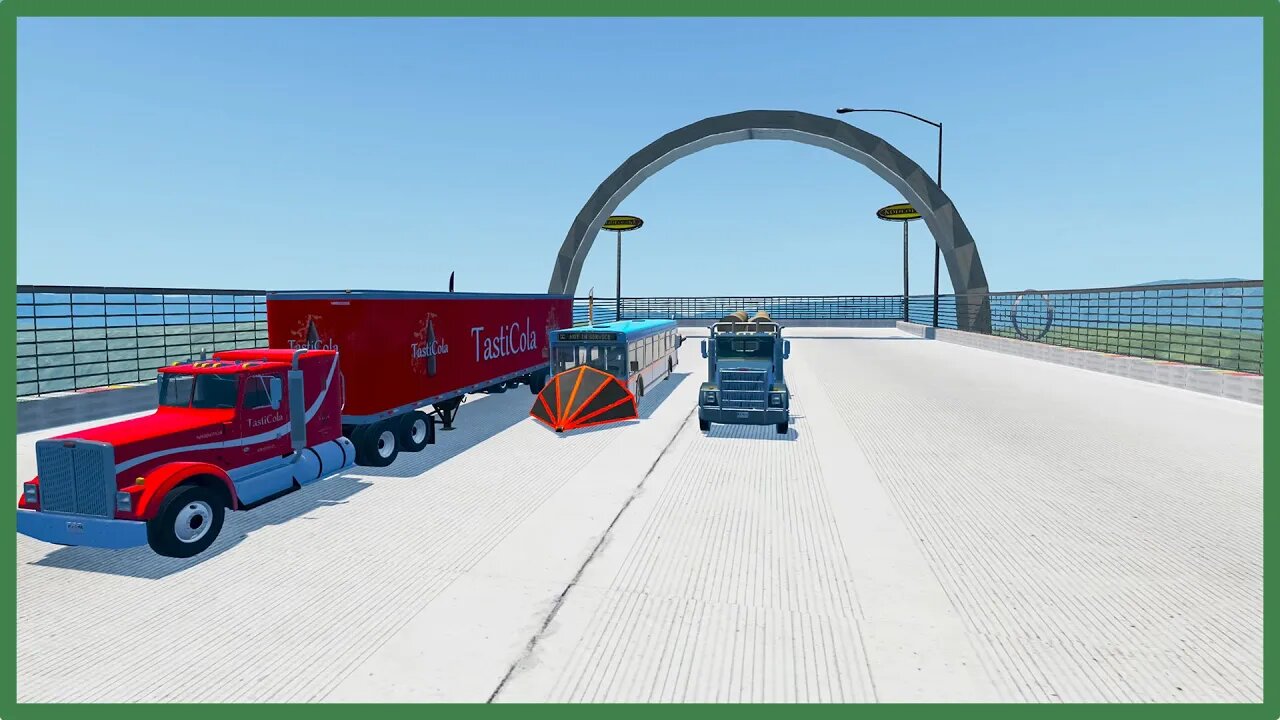 TruckFails | Bus vs Bollards #70 | BeamNG.Drive |TrucksFails