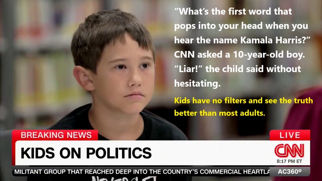 “LIAR!”-The first word that pops into head of 10-year-old when he hears the name “Kamala Harris”. It’s over.