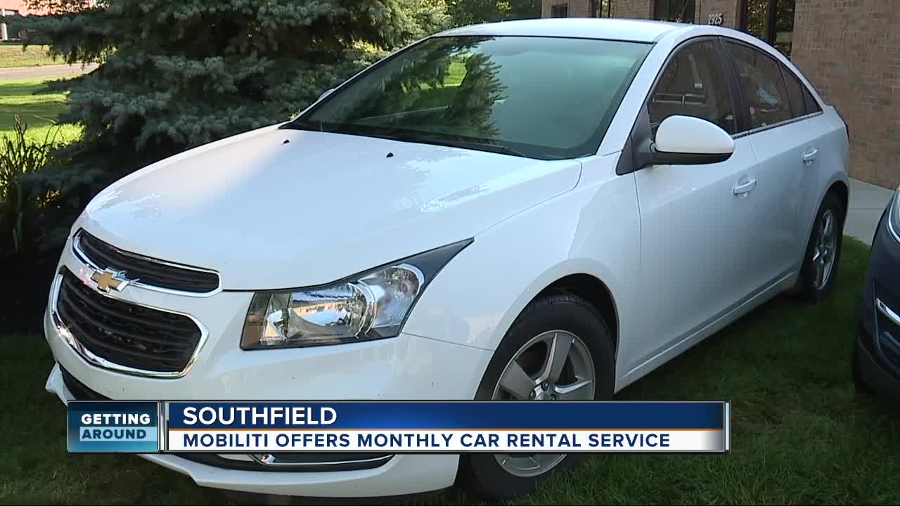 You can rent a car monthly through Mobiliti