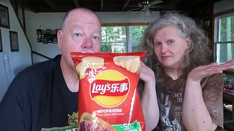 Ordered From China We Review Lay's Texas Grilled BBQ Flavor Chip.