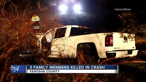 Three family members killed in alleged drunk driving crash in Kenosha County