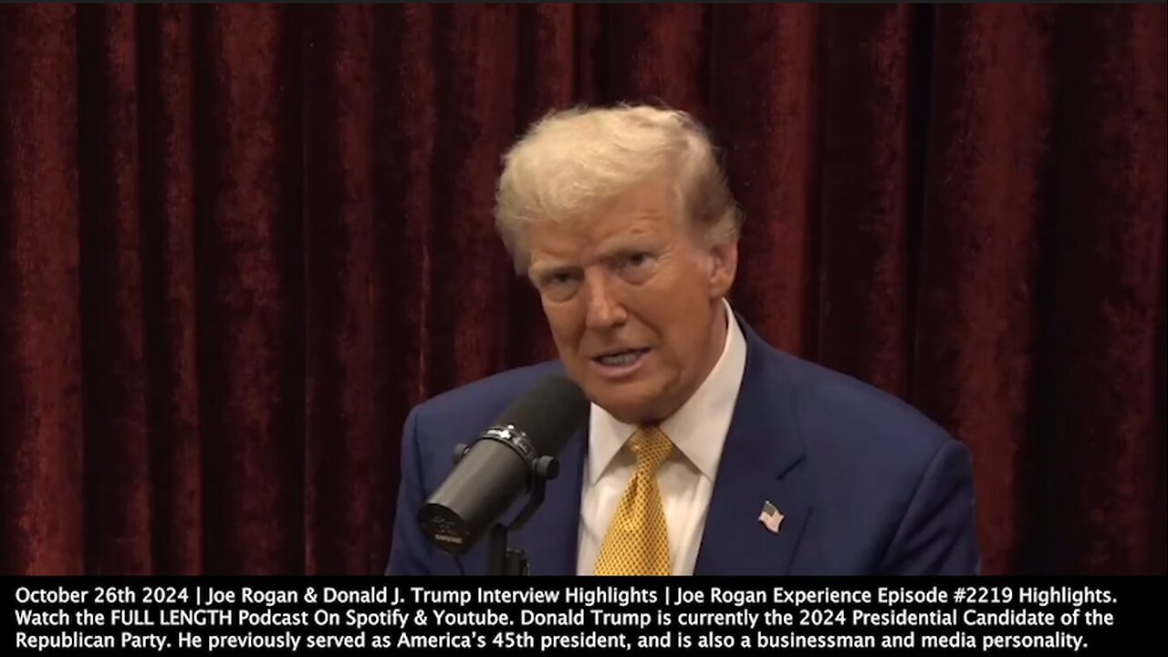 Joe Rogan & Donald J. Trump Interview Highlights | "A Man Named Dana White, Who You Love, Who I Love, I Assume You Love Him?" - Donald J. Trump "I Love That Dude. He's Probably the Reason Why You Are Here." - Rogan