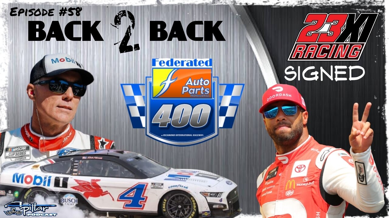 Episode #58- Kevin Harvick Goes Back 2 Back: Is He a Title Contender? Bubba Wallace Gets a New Deal