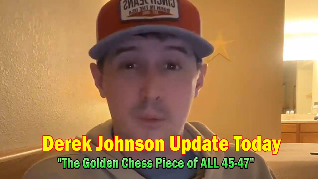 Derek Johnson Update Today Oct 13: "The Golden Chess Piece of ALL 45-47"