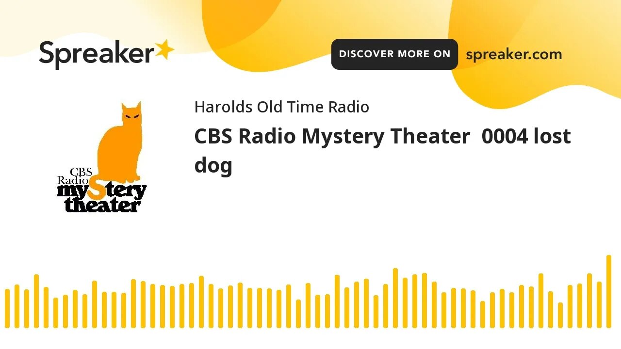 CBS Radio Mystery Theater 0004 lost dog