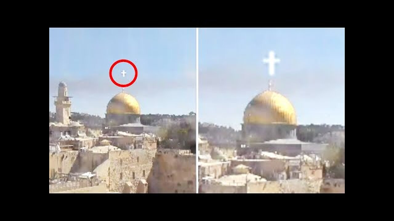 Thousands Of People Saw A Shinning Cross Above Jerusalem A Sign Or Warning