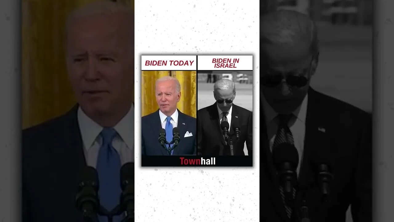 Remember what Joe Biden said in Israel?