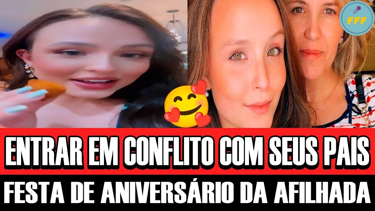 Larissa Manoela volta a usar o 'Scarpin da discórdia' em festa de aniversário da afilhada