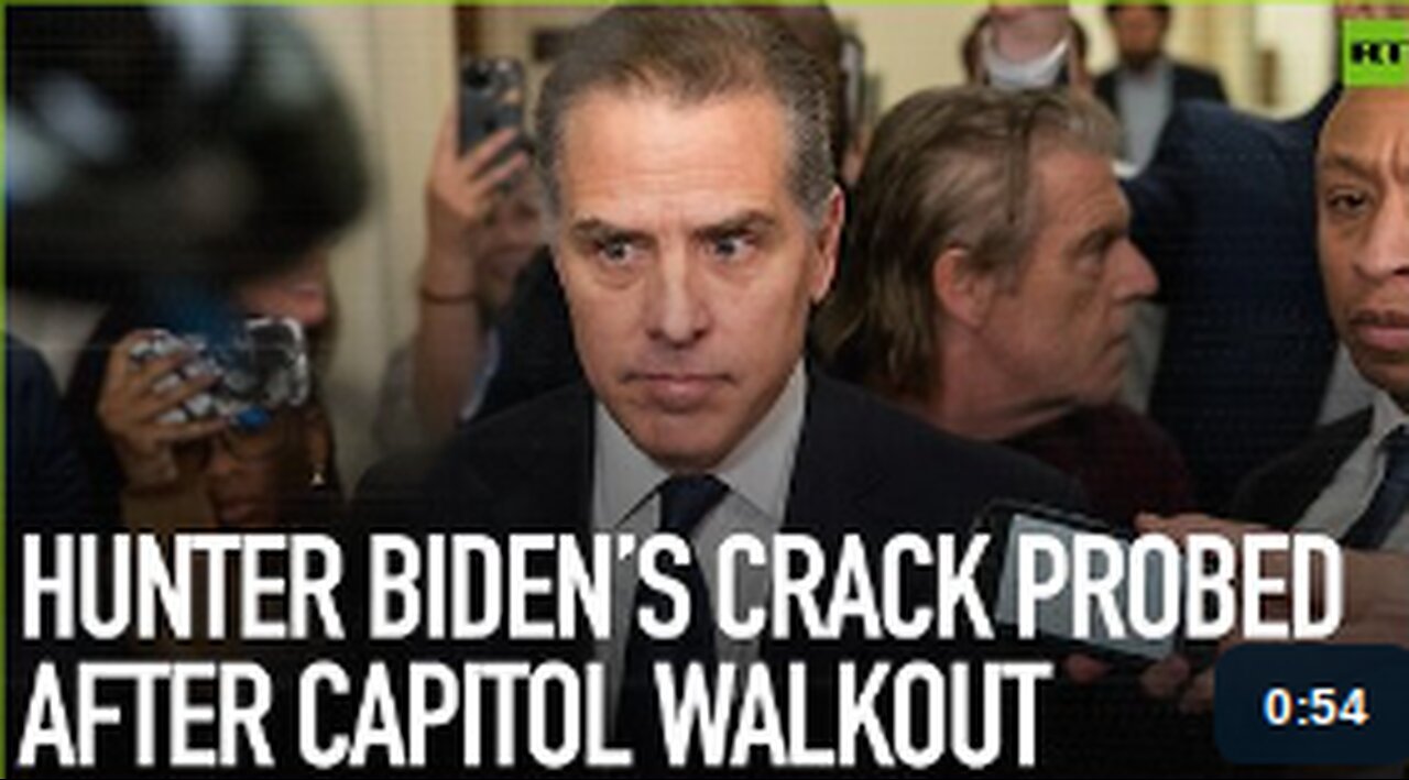 Hunter Biden’s crack probed after Capitol walkout