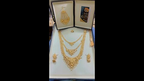 Gold mala set