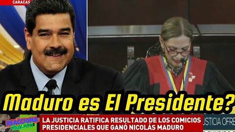 Panameño Reacciona 🇵🇦 Corte Suprema de Justicia ⚖️ de Venezuela 🇻🇪 RATIFICA Nicolás Maduro 😱🔥